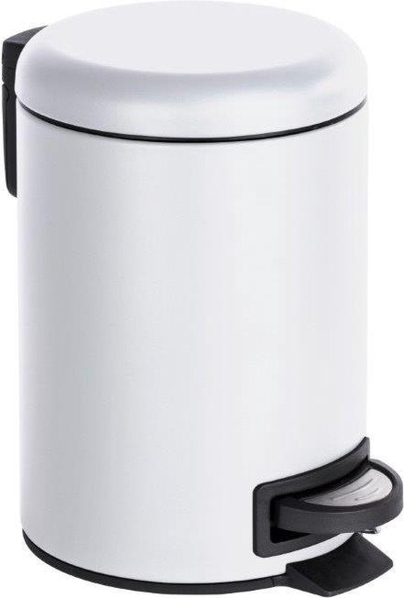 WENKO pedaalemmer met binnenemmer - 3 l - wit