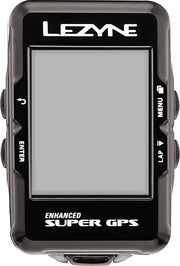 Lezyne Super GPS Fietscomputer - 76 gram - Zwart