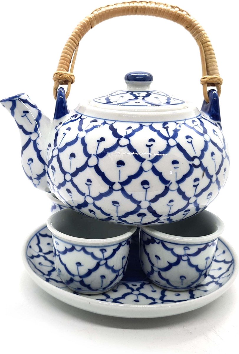 Theepot - Theeset - Theeservies - Thais Theeset - 6-delig