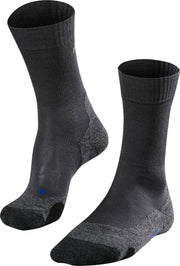 FALKE TK2 Cool Heren Wandelsokken - Asphalt Melange - Maat 46/48