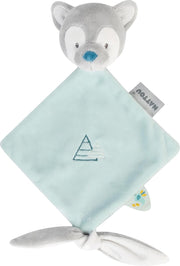 Nattou Wolf Tiloo - Knuffeldoekje - Doudou - 25 x 20 Cm - Fopspeenbevestiging