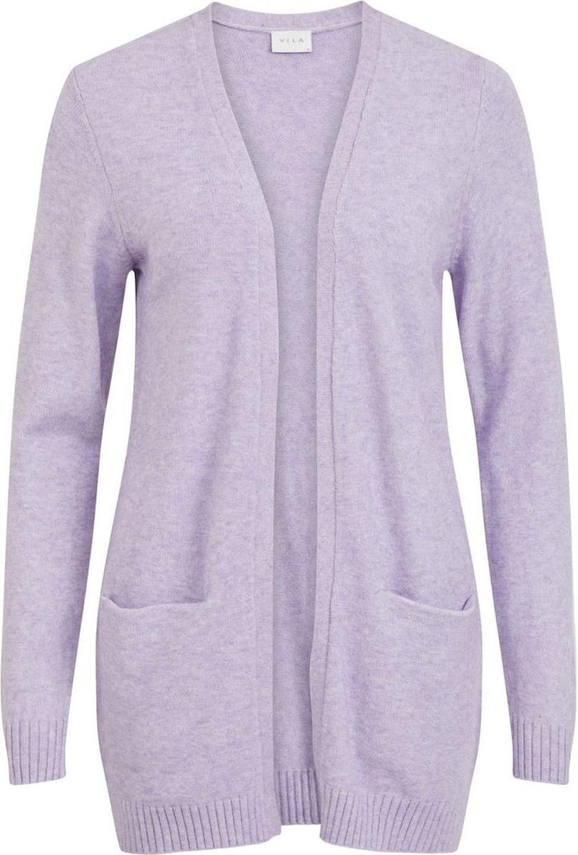 Viril Open L/s Knit Cardigan - Noos 14044041 Lavender Vest - Maat XS
