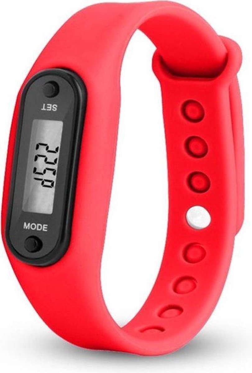 Stappenteller • Horloge • Digitaal • Digitale • LCD • Calorie • Loopafstand • Teller • Pedometer • Compact • Comfortabel • Zwart • Wit • lichtblauw • Oranje • Licht Roze • Donkerblauw • Rood • Paars • Geel • Lichtgroen • Turqouise • Cyaan