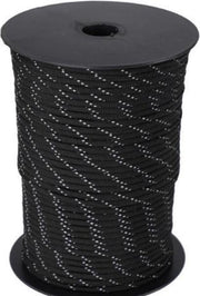 Allesvoordeliger paracord 4 mm - 7 core - zwart reflecterend - per 5 meter