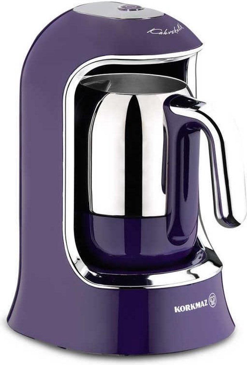Korkmaz A860-01 - Turks Koffiezetapparaat (paars) - Rvs kan - 400W- 4 kops