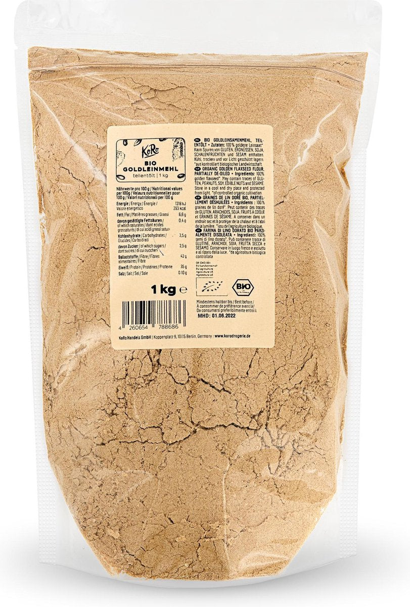 KoRo | Biologische gouden bloem gedeeltelijk geolied 1 kg