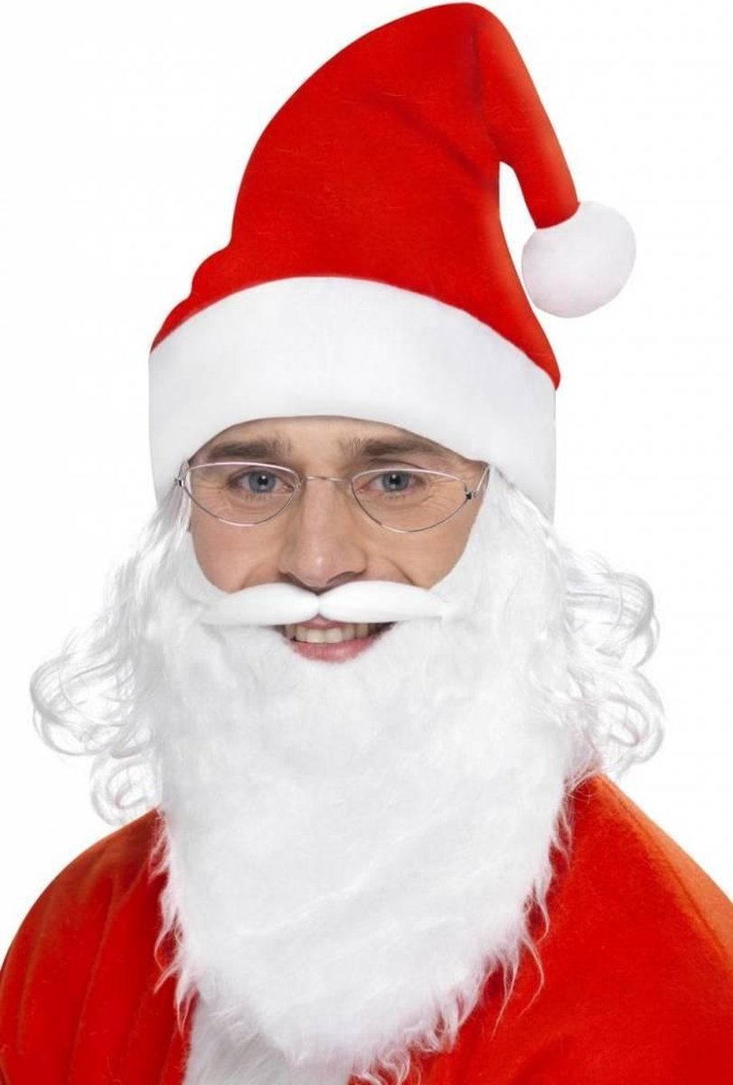 Kerstman Set met Bril 3 delig