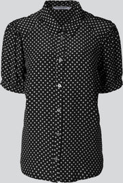 Summum Blouse fluid viscose dots - Black