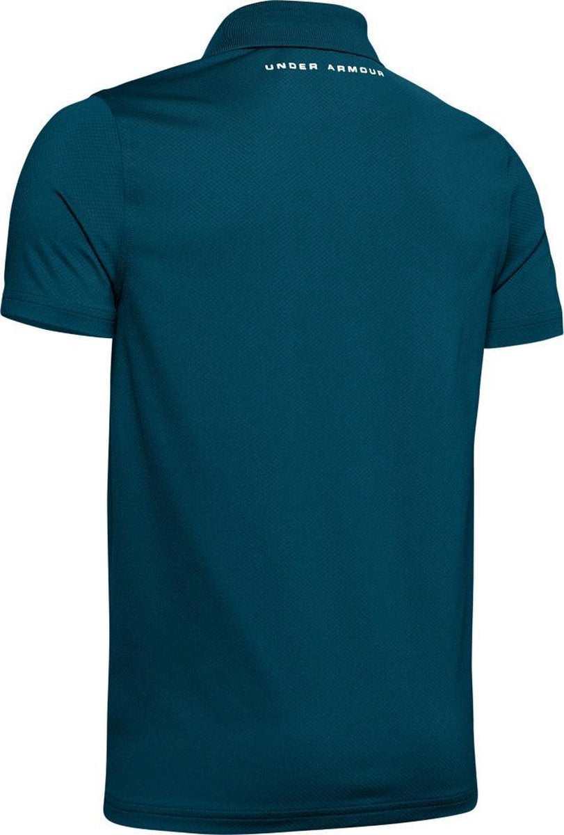 Performance Polo 2.0-Teal Vibe / Teal Vibe / Phosphor Green maat: 134    kinderen > golf kleding > golf jongens > polo