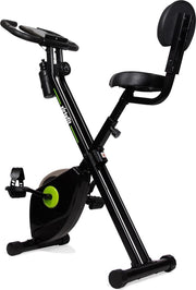 Hometrainer - VirtuFit iConsole Home Trainer - Opvouwbaar met Rugleuning en Bidonhouder - Fitness Fiets - Inklapbaar - Zwart