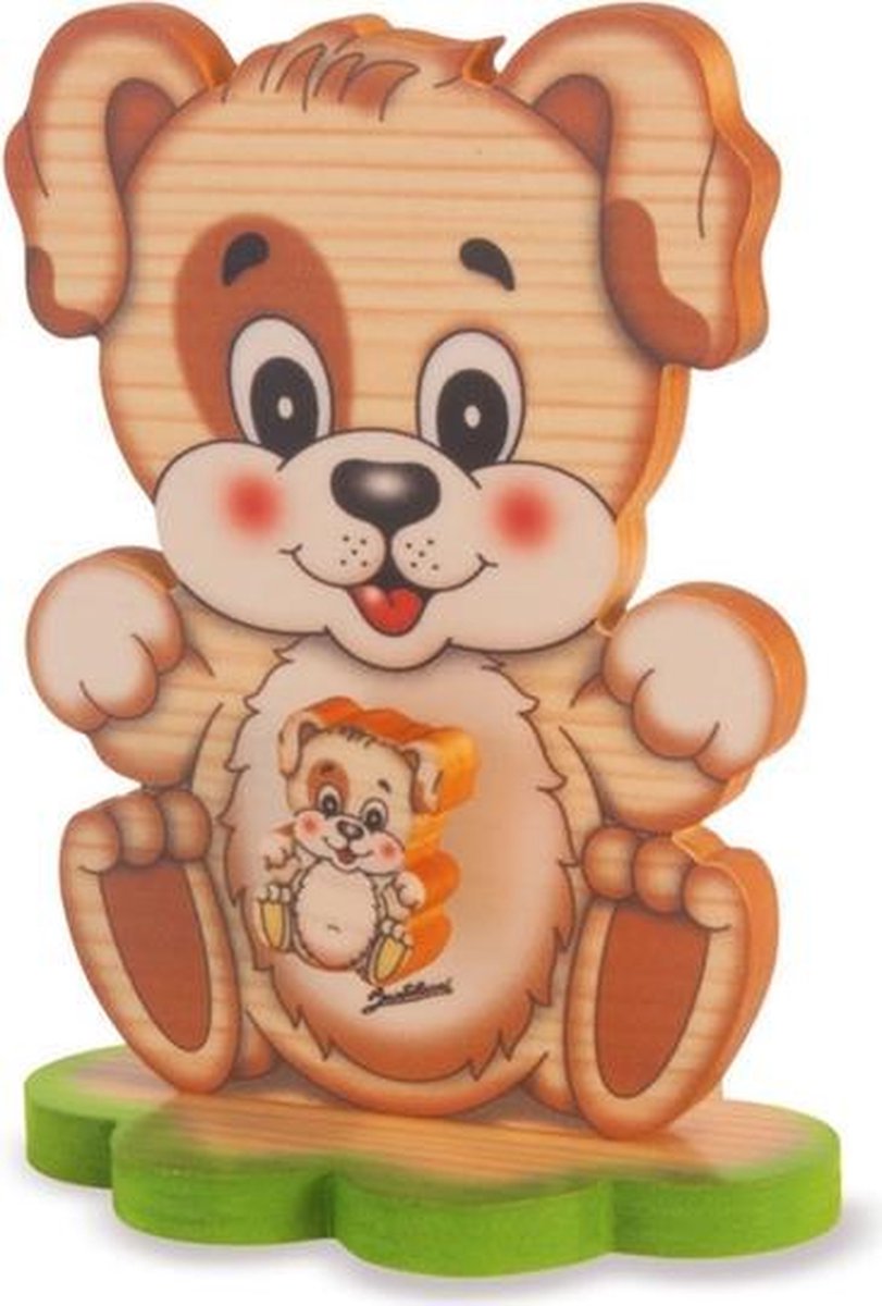 Muziekdoos hond tafelmodel | Bartolucci | Hout