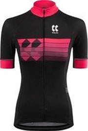 Kalas Motion Z Fietsshirt Dames Zwart/Roze Maat 6/XXL