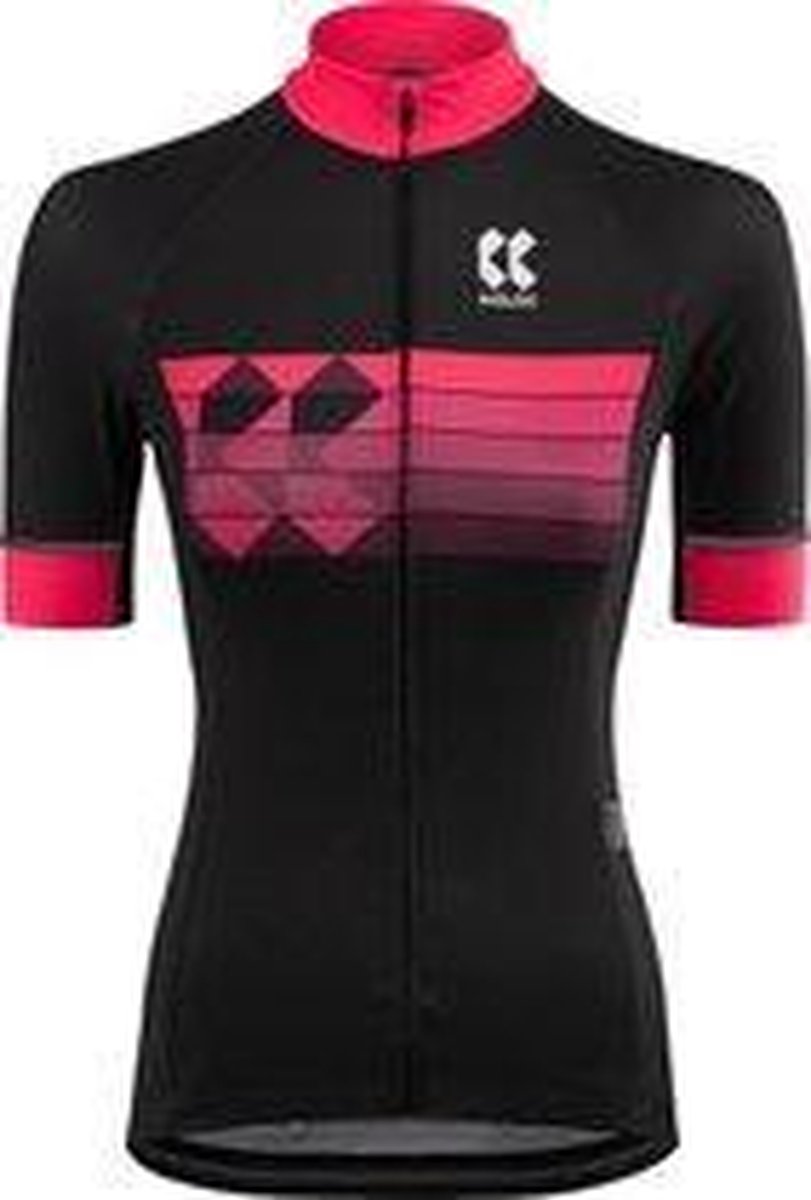 Kalas Motion Z Fietsshirt Dames Zwart/Roze Maat 6/XXL