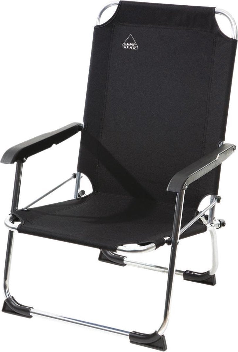 Camp-gear Strandstoel - Beach - Zwart