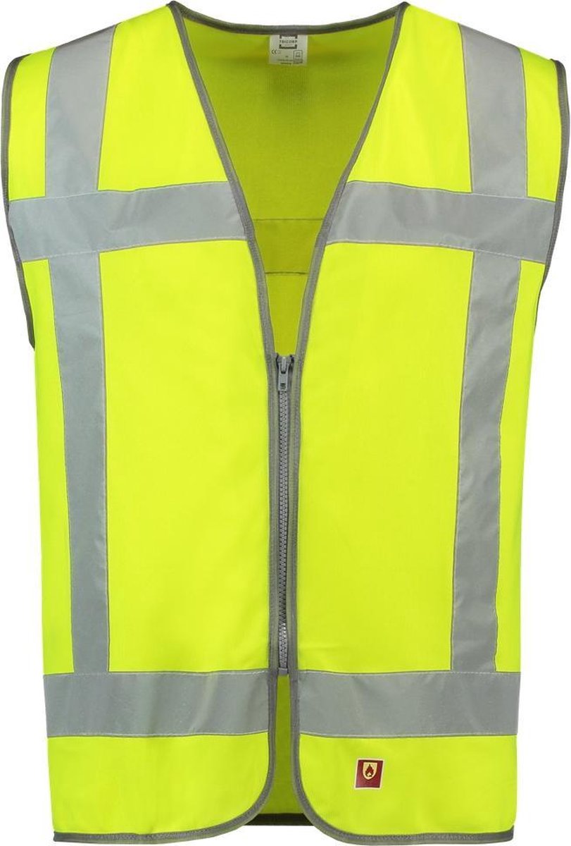 Tricorp veiligheidsvest RWS vlamvertragend - Fluor geel - 453017 - maat 3XL-4XL