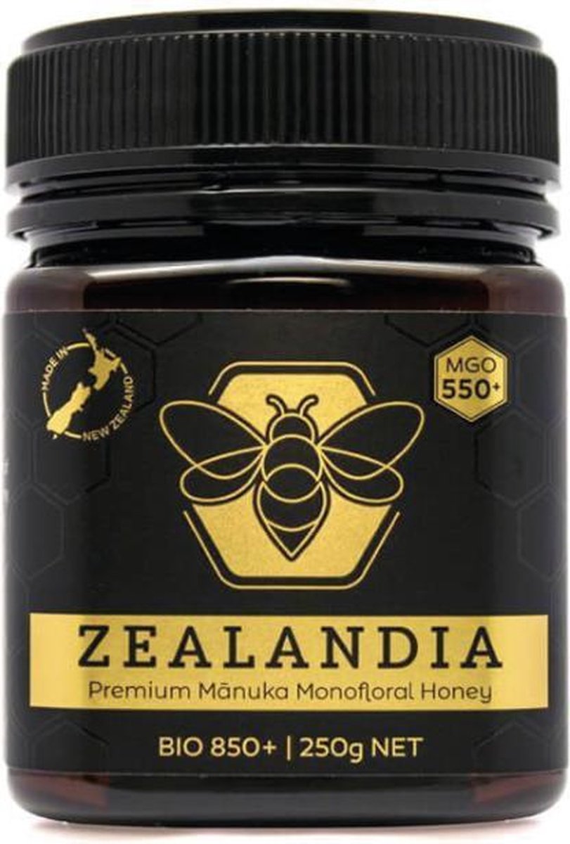 Zealandia premium manuka honing MGO 550+ 250g - Honing vloeibaar - Premium kwaliteit - 100% natuurlijk