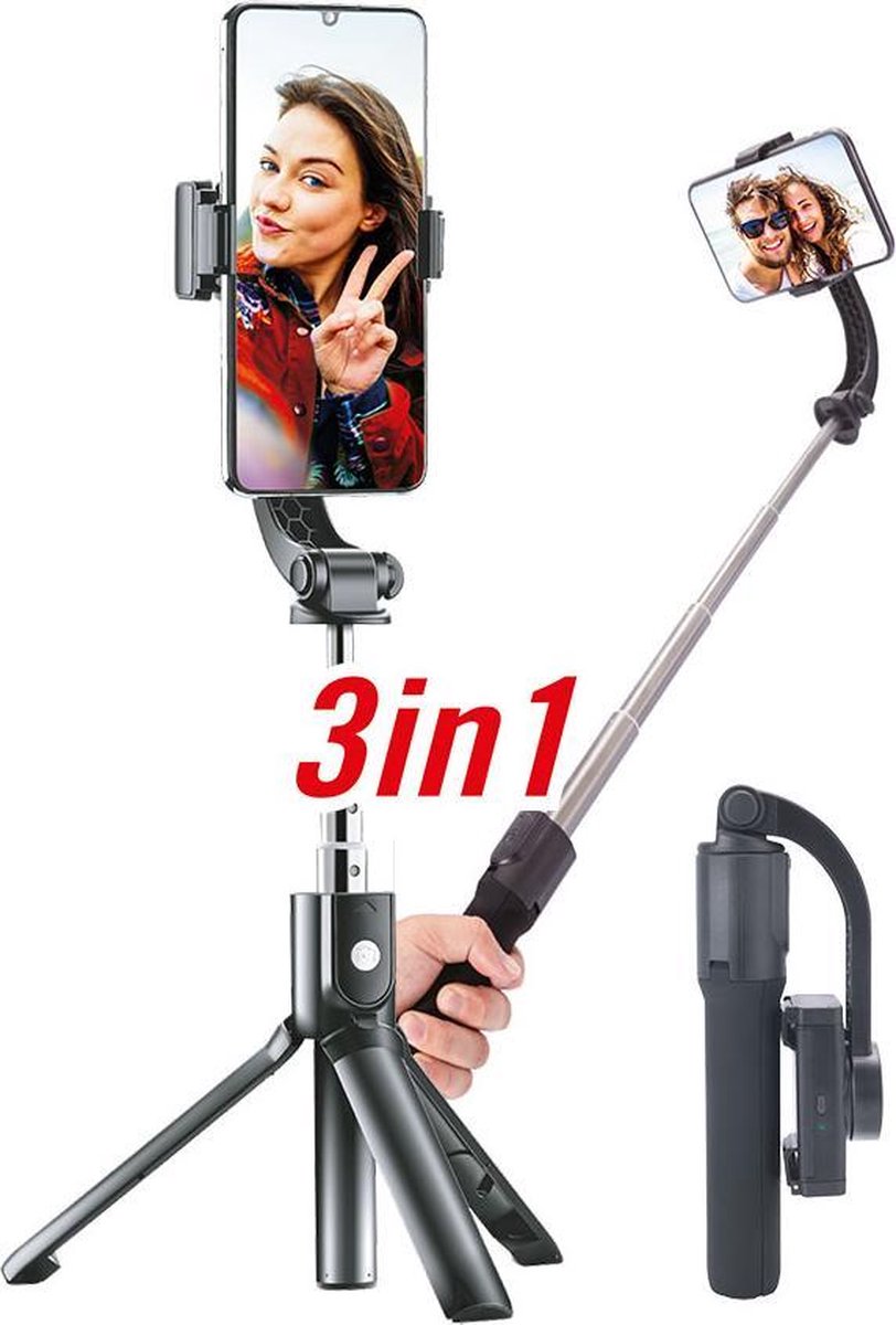 GoXtreme opvouwbare 1-assige Selfie Gimbal GS1