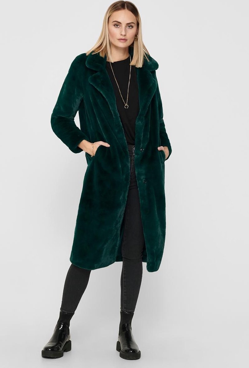 Onlfrida Long Faux Fur Coat Otw  Botanical
