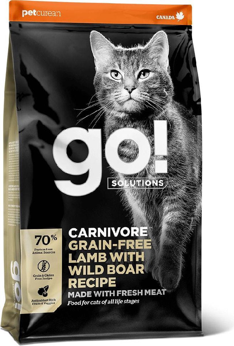 GO! SOLUTIONS CARNIVORE Graanvrij Lam + Wild Zwijn Recept 3.7kg