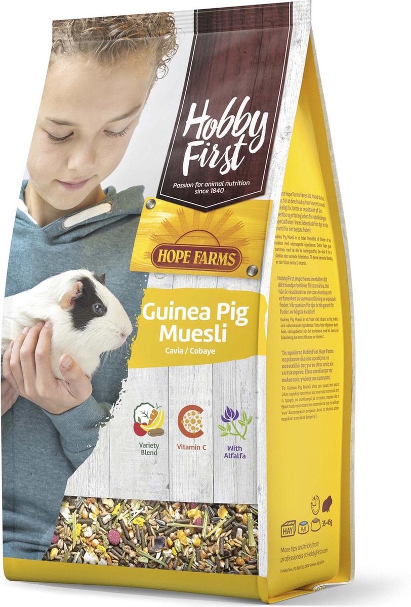 Hobbyfirst Hope Farms Guinea Pig Muesli - Caviavoer - 2.5 kg