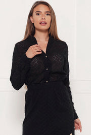 Delousion Top rimini black S