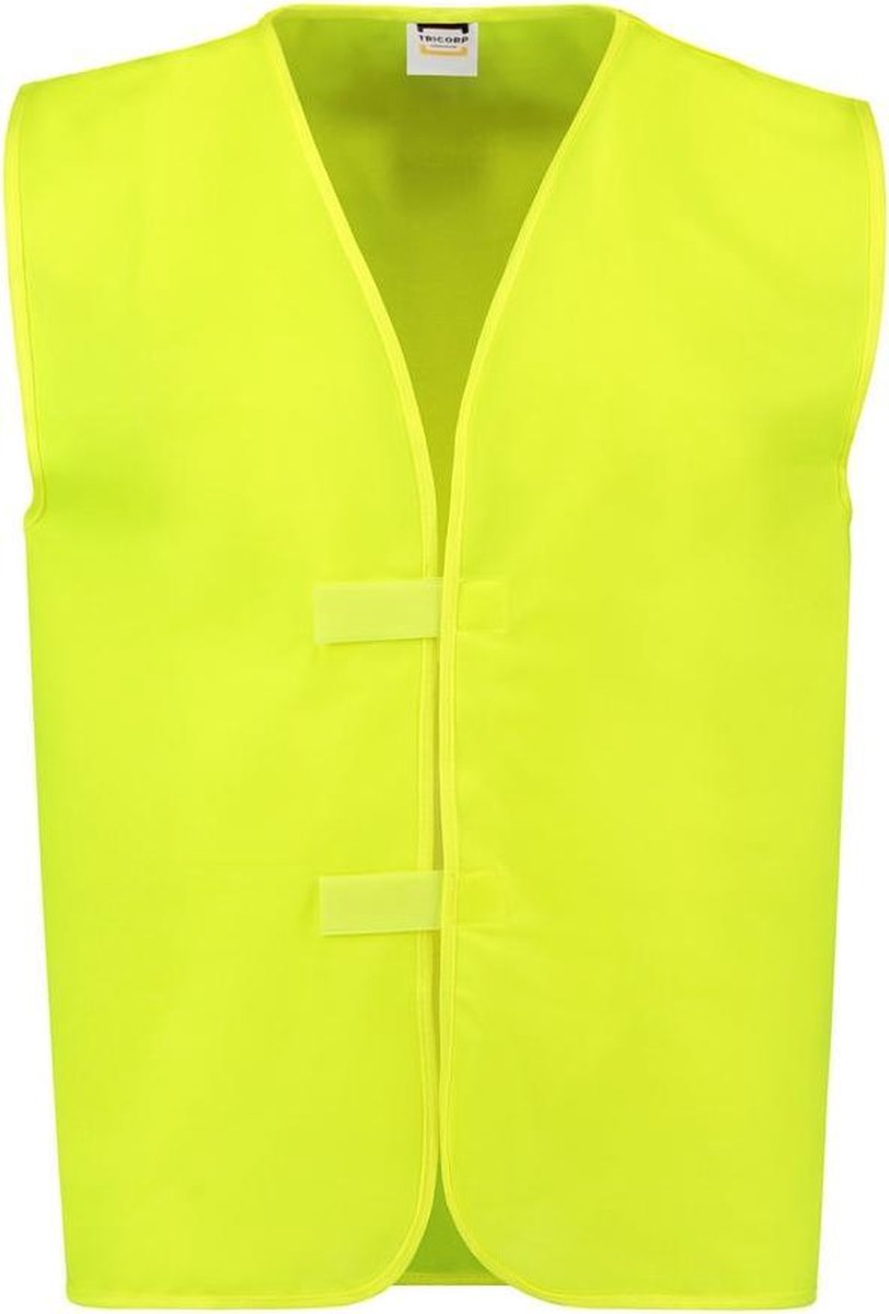 Tricorp Veiligheidsvest zonder striping - Workwear - 453002 - Fluor Geel - maat XXL