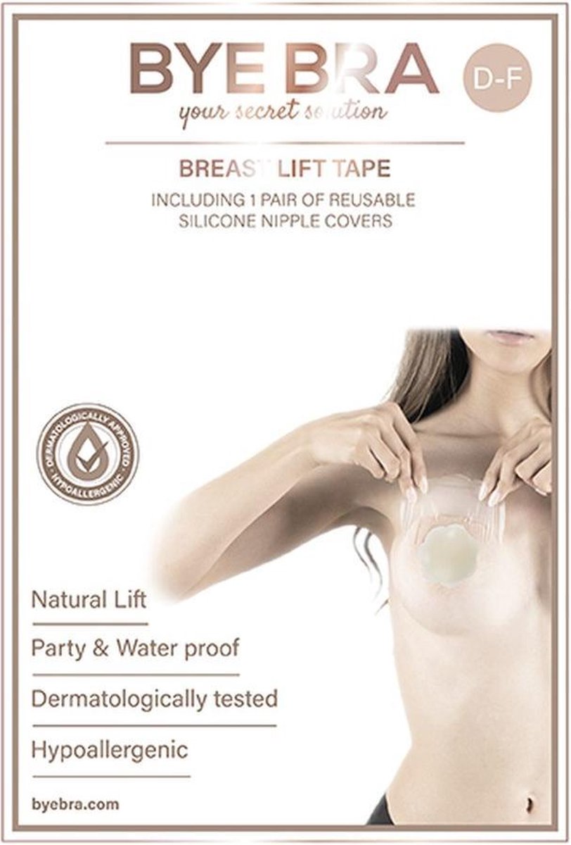 Bye Bra Borst Lift & Siliconen Tepel Covers D-F