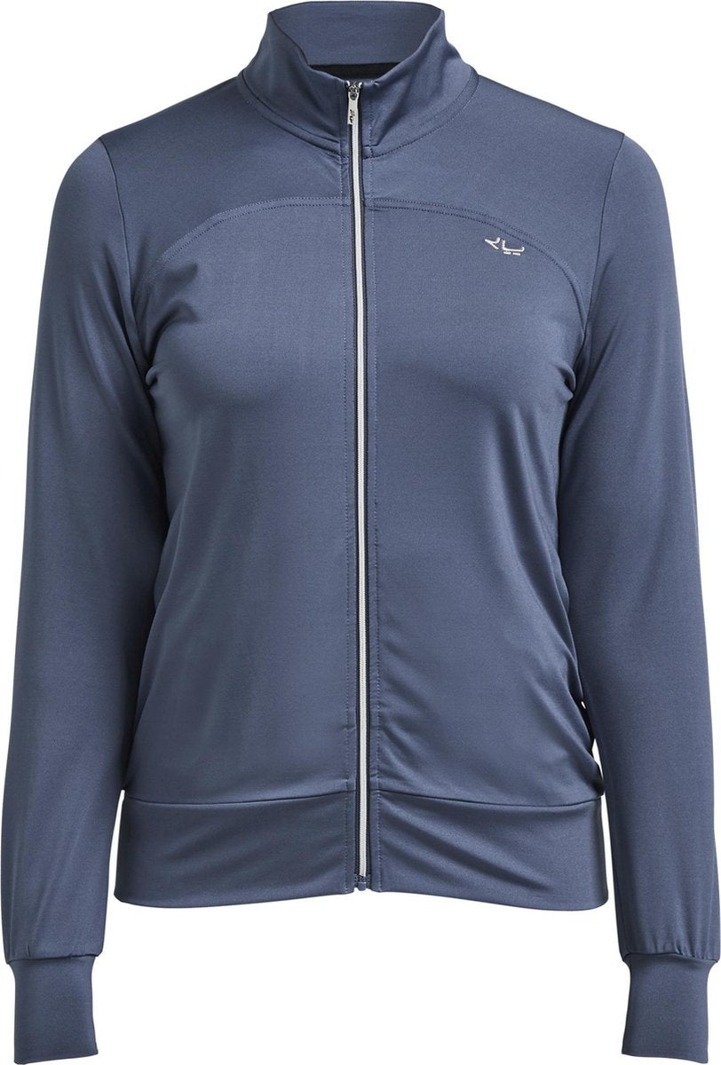 Rohnisch Zip Jacket Dames Sportvest - Dusty Blue - Maat XS