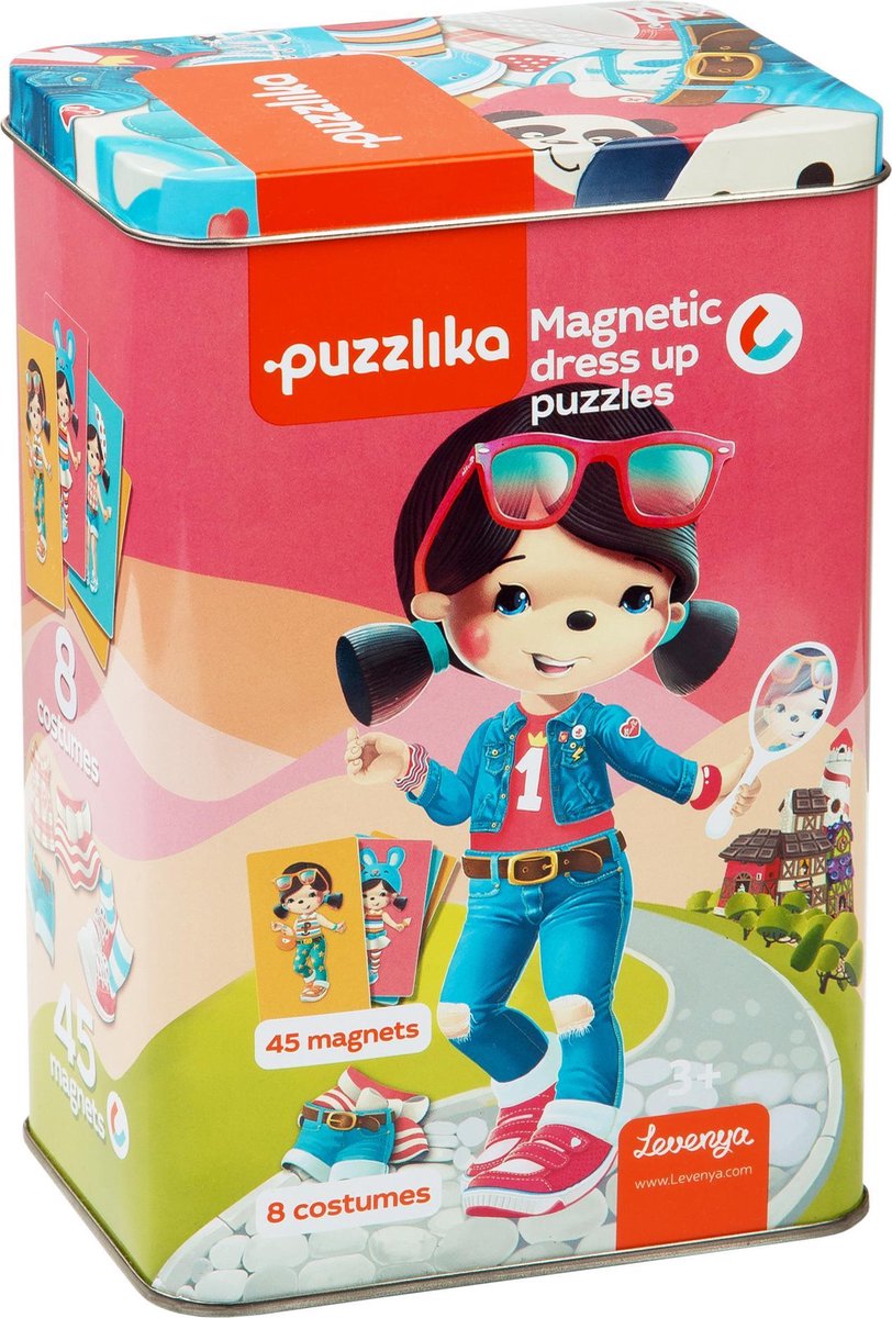 Puzzlika - Magnetisch Aankleden - 45 magneten - 8 kostuums