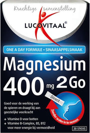 3x Lucovitaal Magnesium 400mg 2Go 20 sachets