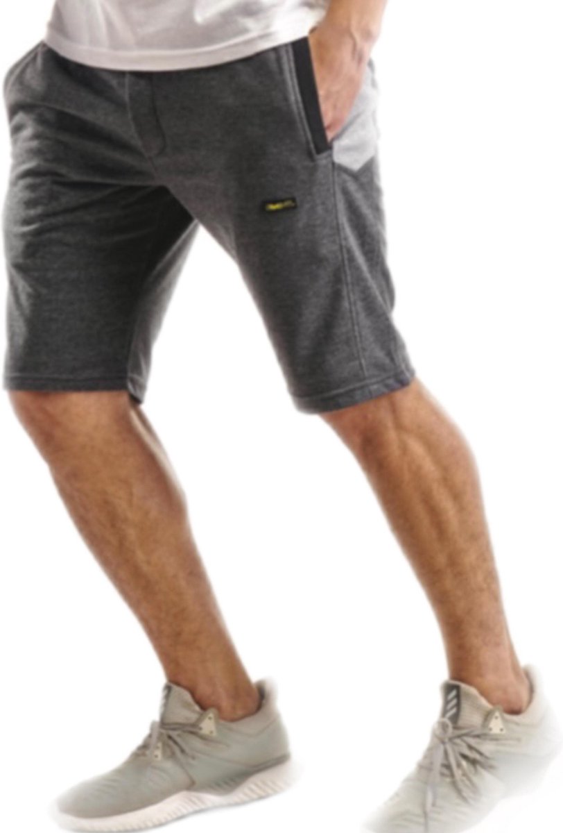 Embrator mannen Jogging Short grijs melange maat M