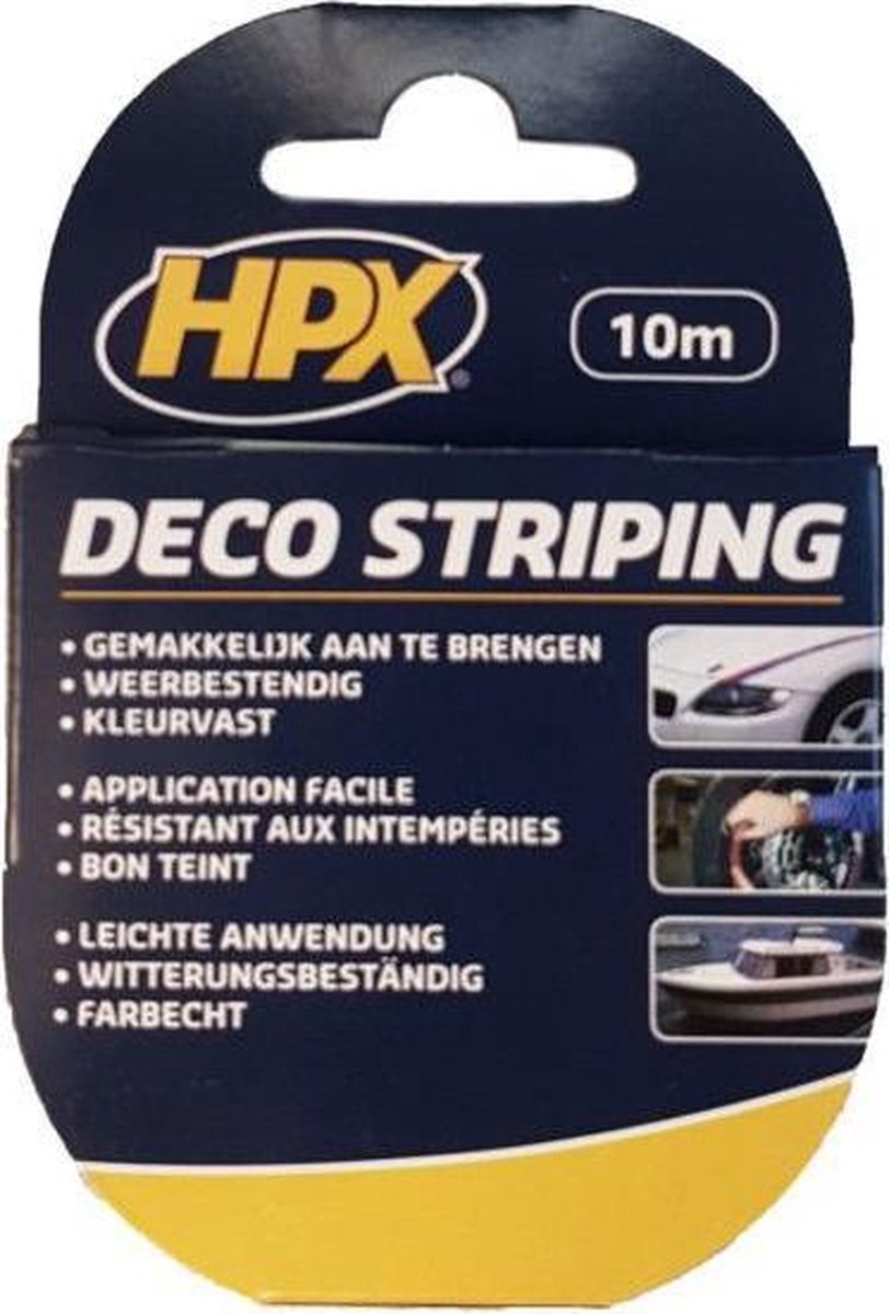 HPX Deco Striping tape goud 9mm - 10 meter.