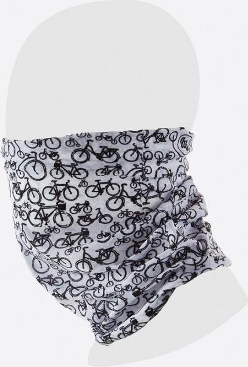 MBwear Neck Warmer Bike White/Black