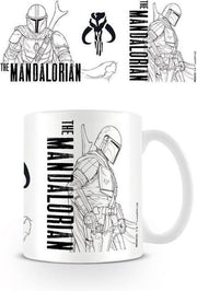 Star Wars The Mandalorian Line Art Mok