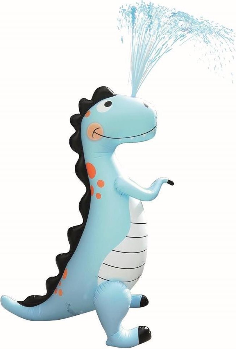 Opblaasbare Dinosaurus-Sproeier 190x160x80 cm Blauw