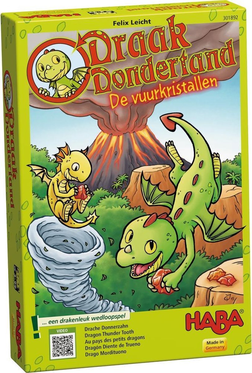 Haba Spel - Draak Dondertand - De vuurkristallen 301892
