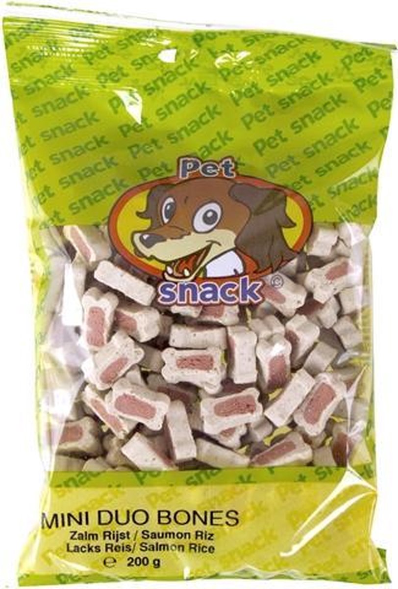 Petsnack botjes duo zalm/rijst - 200 gr - 14 stuks