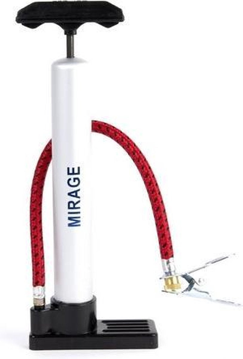 Voetpomp mini pex 28cm zilver