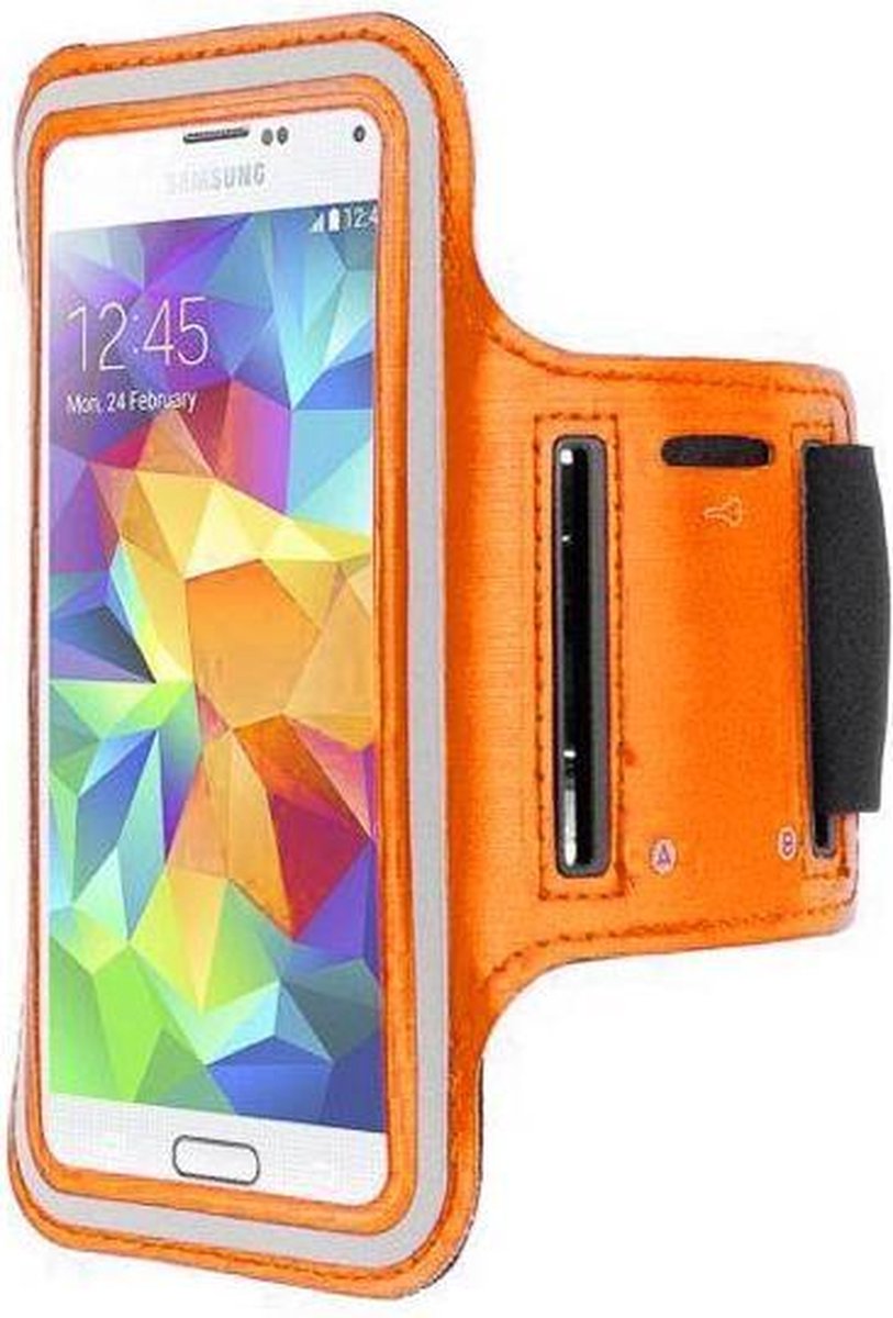 Sports armband case Oranje voor Samsung Galaxy A5