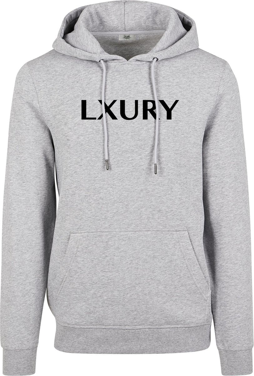 LXURY Hoodie Grijs Maat S - Trui - Sweater - Sportkleding - Sport Trui -  Katoen - Polyester - Casual