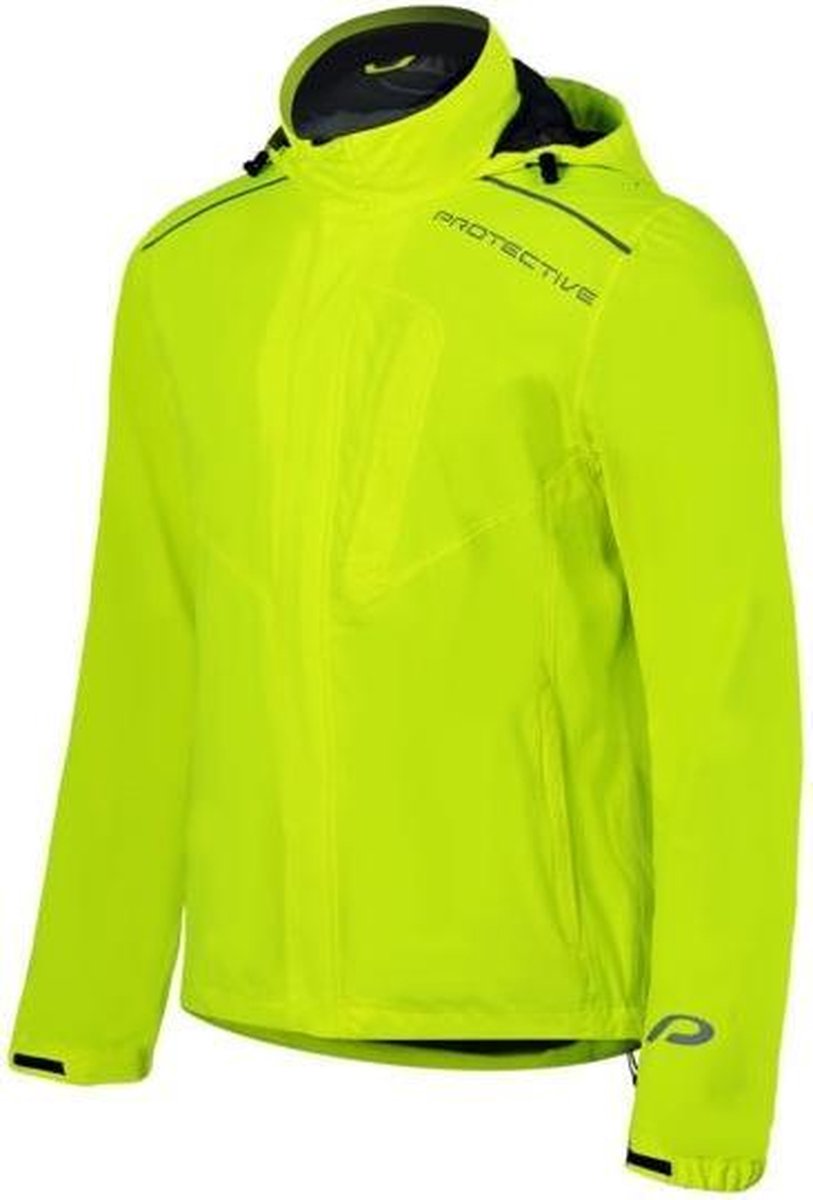 Protective Fietsjack P-rain Ii Heren Polyamide Geel Maat 2xl
