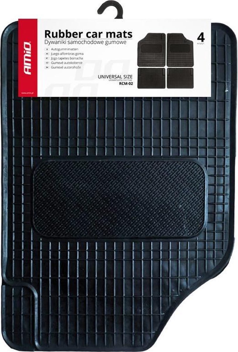 Universele auto vloermatten - RCM-02 - complete set - rubber