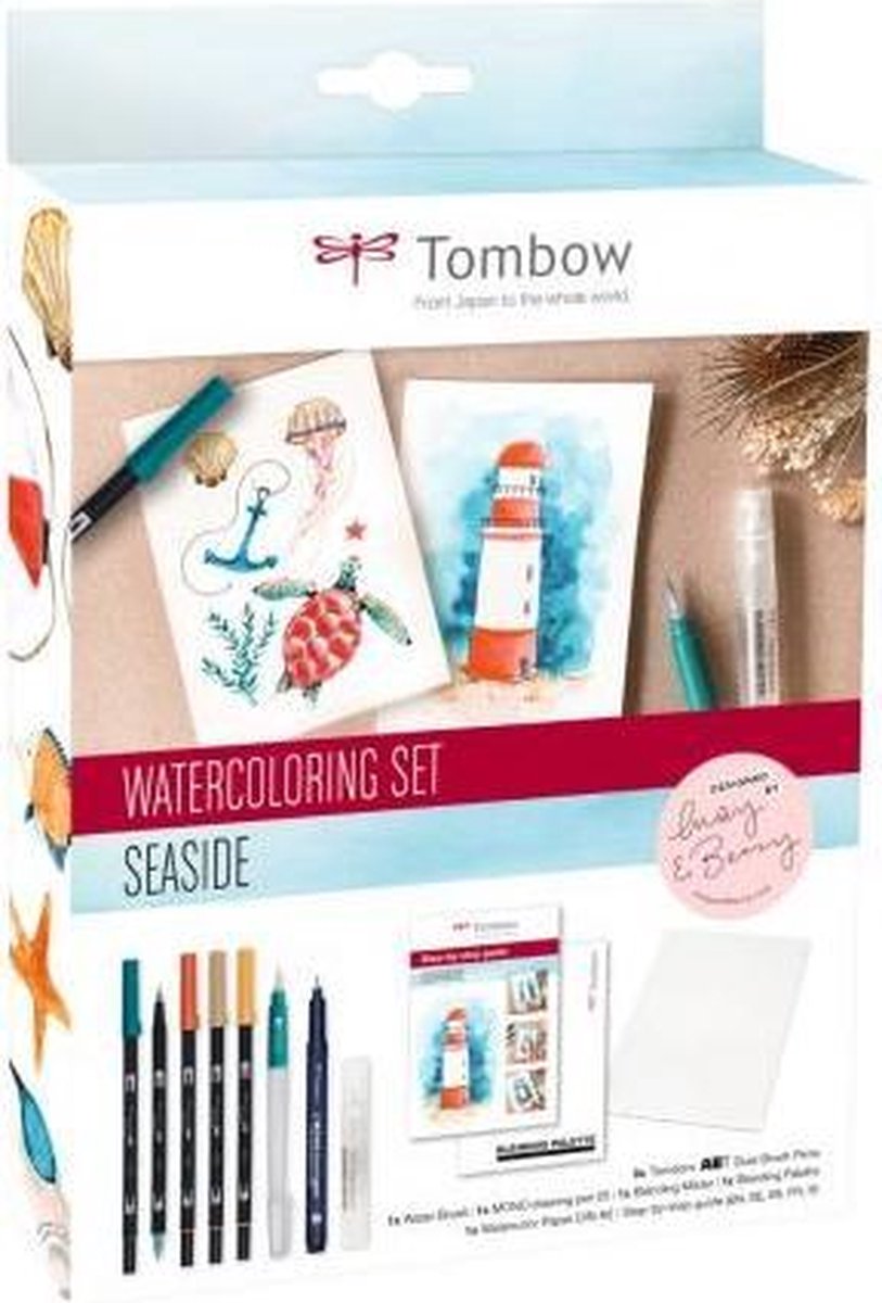 Tombow - Watercolouring canvas set - Seaside - Aquarelverf set