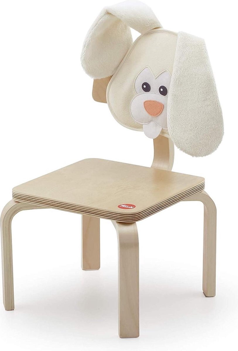Sevi Kinderstoel Konijn 33 X 46 Cm Hout Blank/wit