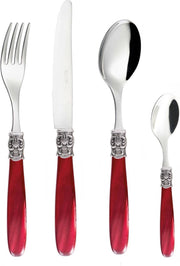 Eme Bestekset Mona Lisa 18/10 16-delig Rood Zilver 4-persoons