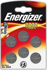 Energizer Batterij Knoopcel Lithium 3v Cr2032 6 Stuks
