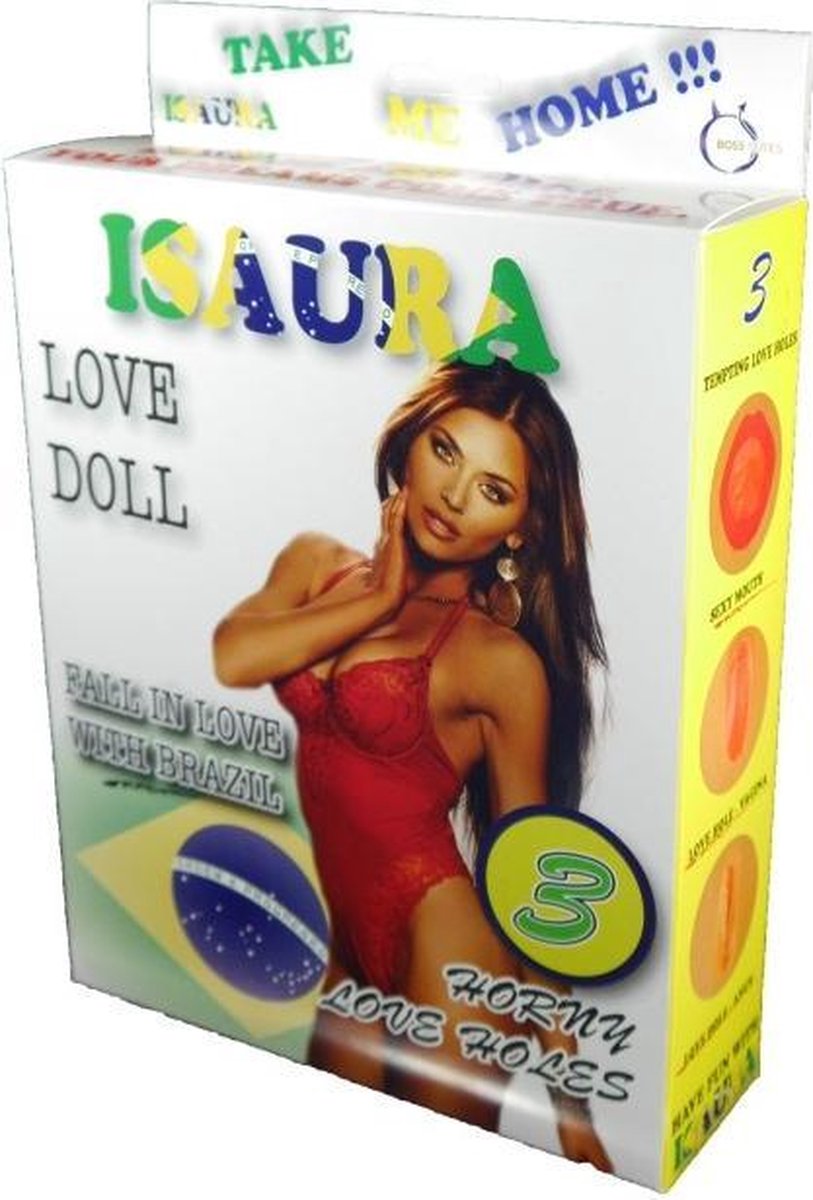 Bossoftoys - Bruksella - Blowup Doll - super coole opblaaspop - met meerdere ingangen