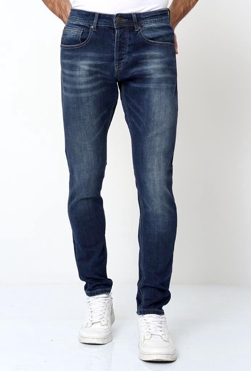 TRUE RISE Super Stretch Jeans Heren - D-3178 - Blauw - Maten: 36