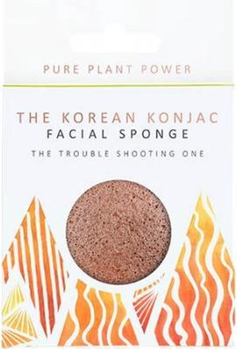 Konjac spons The Elements Fire with Purifying Volcanic Scoria