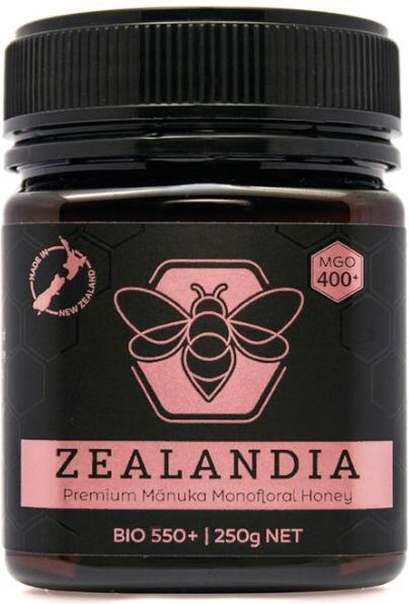 Zealandia premium manuka honing MGO 400+ 250g  - Honing vloeibaar - Premium kwaliteit - 100% natuurlijk